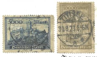Germany Stamp Mi 261b,  262b (ref P186) photo