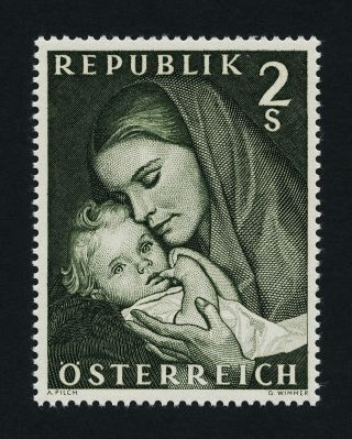 Austria 809 Mother And Child,  Mother ' S Day photo
