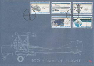 South Africa 2003 Fdc Cent Powered Flight 5v Cover Ii Mark Shuttleworth Boeing photo