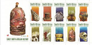 South Africa 1998 Early South African History 10v Sg 1055 - 64 Khoekhoe Pot photo