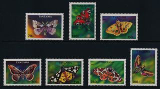 Tanzania 1445 - 51 Butterflies (pulled Perfs) photo