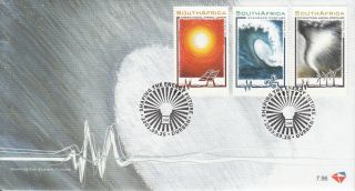 South Africa 2005 Fdc Renewable Energy Sources 3v Cover Shaping Future Wind Sun photo