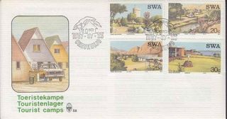 Swa (south West Africa) 1987 Tourist Camps - Fdc C.  T.  O photo