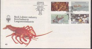 Swa (south West Africa) 1983 Rock Lobster Industry - Fdc C.  T.  O photo