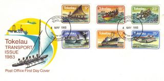 Tokelau 1983 Transport Boats First Day Cover Ref:cw376 photo