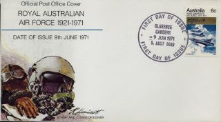 Australia Royal Air Force 1921 - 1971 Fdc 1971 photo