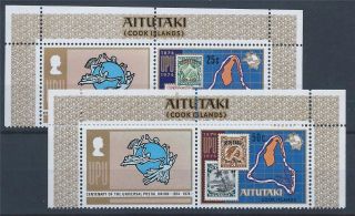 Aitutaki 1974 Centenary Of U.  P.  U Issued Pairs A 006 photo