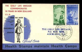 Zealand 1958 Health Issues Illustrated First Day Cover Pakubansa Camp Pmk photo