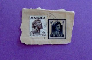 Postmarked Australia Stamp Celebrate Aborigine 2 ' 6 Denomination + Prestamped Env photo
