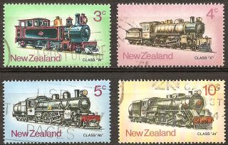 Zealand 1973 Steam Locomotives Sg 1003 - 1006 (4v) photo