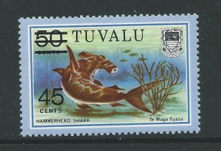 Tuvalu Sg157 1984 Surcharge 45c On 50c photo