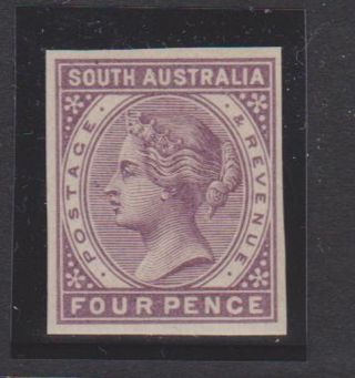 South Australia.  Sg.  193.  Fourpence.  Proof.  Gummed/no Wmk photo