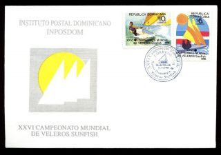 Dominican Republic 1996 Dinghy Sailing Championships Fdc C5482 photo