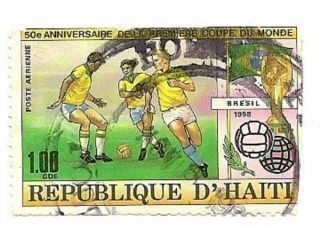 Haiti Scott C501,  50th Anniversary 1st World Cup (brasil,  1958),  1980 photo