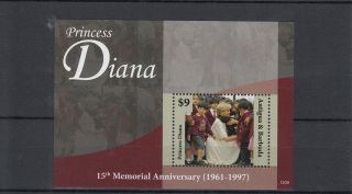 Antigua & Barbuda 2012 Princess Diana 15th Memorial Anniversary 1v Sheet photo