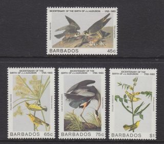 Barbados - 1985 Birth Bicentenary Of John J.  Audubon (4v) Um / photo