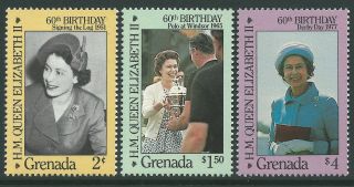 Grenada 1986 - Queen Elizabeth Ii 60th Birthday Royal Family - Sc 1371/3 photo