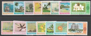 Trinidad & Tobago Sg479/95 1976 Paintings,  Hotels & Orchids photo