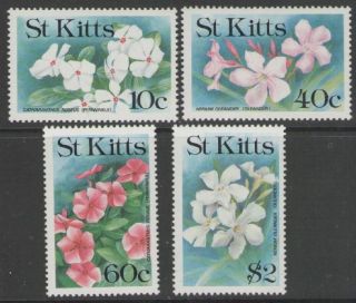 St.  Kitts Sg330/3 1991 Flowers photo