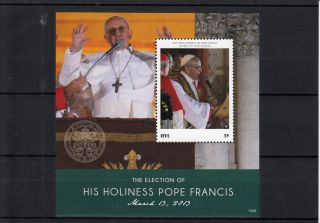 Nevis 2013 Election His Holiness Pope Francis 1v Sheet St Peter ' S Basilica photo