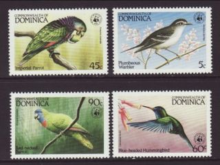 Dominica 827 - 830 Birds Vf (14772) photo