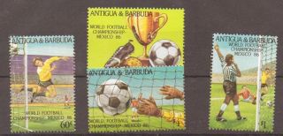 Antigua Sg995/8 1986 World Cup photo