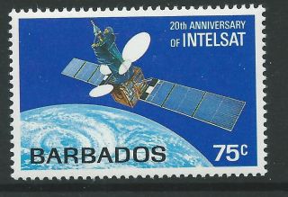 Barbados Sg789 1986 Saterlight System Intelsat photo