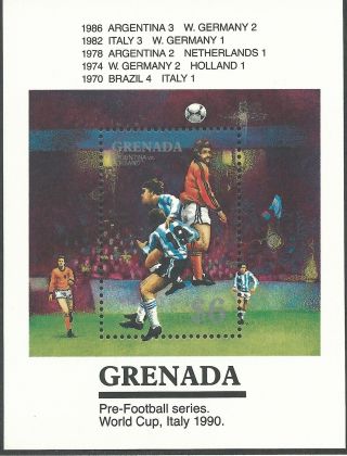 Grenada 1989 - Sports World Cup Soccer Championships Italy 90 - Sc 1727 photo