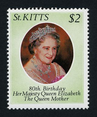 St Kitts 44 Queen Mother,  80th Birthday photo