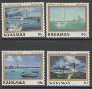 Bahamas Sg782/5 1987 Lighthouses photo