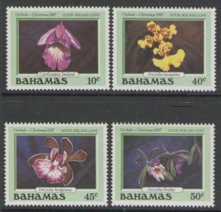 Bahamas Sg814/7 1987 Christmas Orchids photo