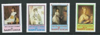 St.  Lucia Sg597/600 1981 Decade For Women photo
