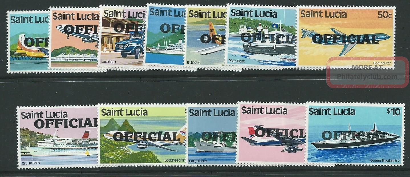 St.  Lucia Sgo1/12 1983 Officials Caribbean photo
