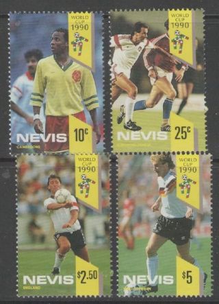 Nevis Sg559/62 1990 Football World Cup photo
