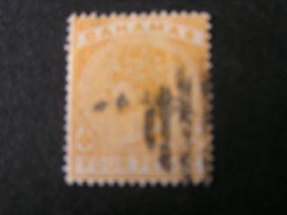 Bahamas,  Scott 29,  4p.  Value Yellow 1884 - 90 Qv photo