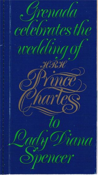 Grenada 1981 Royal Wedding Booklet Sg Sb 3 photo