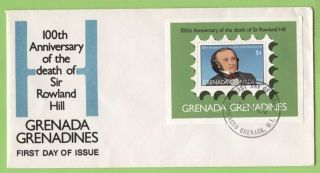 Grenada Grenadines 1979 Sir Rowland Hill Miniature Sheet On First Day Cover photo