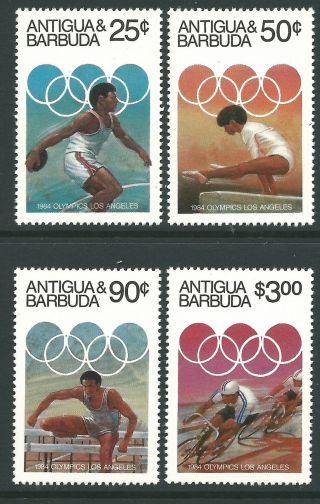 Antigua 1984 - Sports Summer Olympics Los Angeles Bicycling Discus - Sc 740/3 photo