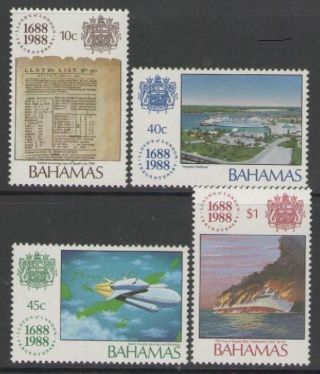 Bahamas Sg835/8 1988 Lloyds Of London photo