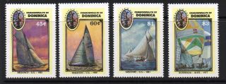 Dominica Sg1052/5 1987 Americas Cup photo