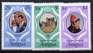 Antigua 623 - 5 Perf 12 - Architecture,  Prince Charles,  Princess Diana Wedding photo
