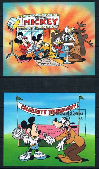 Dominica 1989 Mickey Mouse In Hollywood Ms Sg 1316 photo