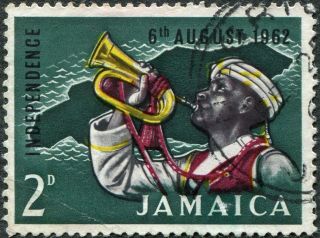 Jamaica 1962 - 3 2d Multicoloured Sg193 Cv £0.  10 F Uh Postage photo