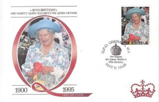 (50834) Queen Mother Fdc: 95th Birthday - Grenada 1995. photo
