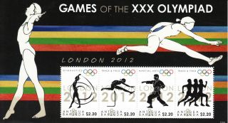 Antigua & Barbuda 2012 London Olympics 4v Sheetlet Gymnastics Martial Arts photo