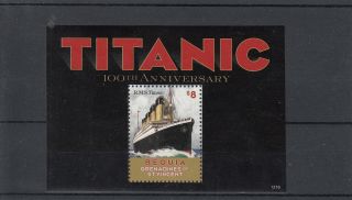 Bequia Grenadines St Vincent 2013 Titanic 100th Anniv Sinking 1v Sheet Rms photo