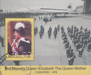 L532 Grenada Grenadines 1990 Sg.  Ms558 $6 Queen Mother ' S 90th Birthday photo