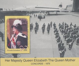 L533 Grenada Grenadines 1990 Sg.  Ms558 $6 Queen Mother ' S 90th Birthday photo