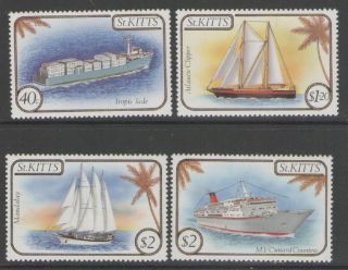 St.  Kitts Sg173/6 1985 Ships photo