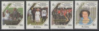 St.  Kitts Sg207/10 1986 40th Anniv Of Untied Nations Week photo